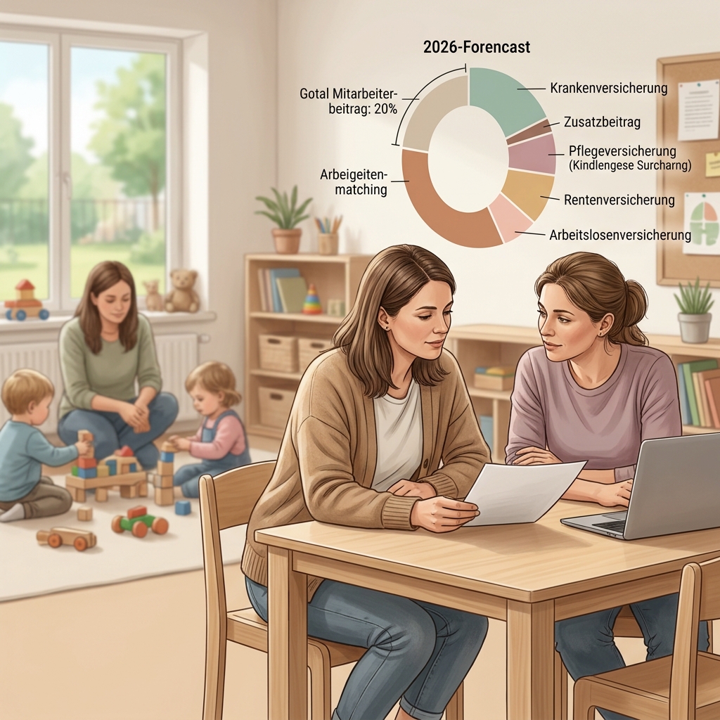 Illustration zu Sozialabgaben 2026: Diese Beiträge gehen von deinem Gehalt ab