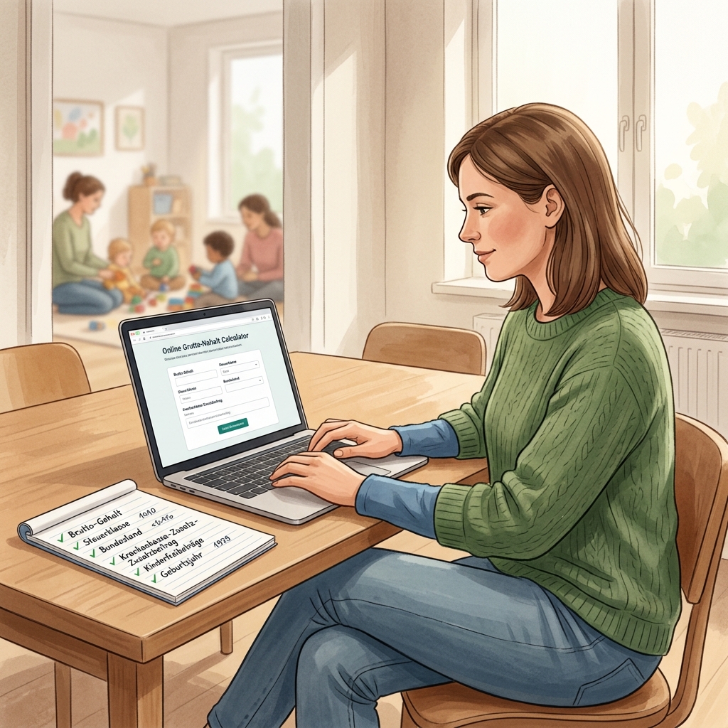 Illustration zu Gehaltsrechner nutzen: Die besten Tools für deine persönliche Berechnung