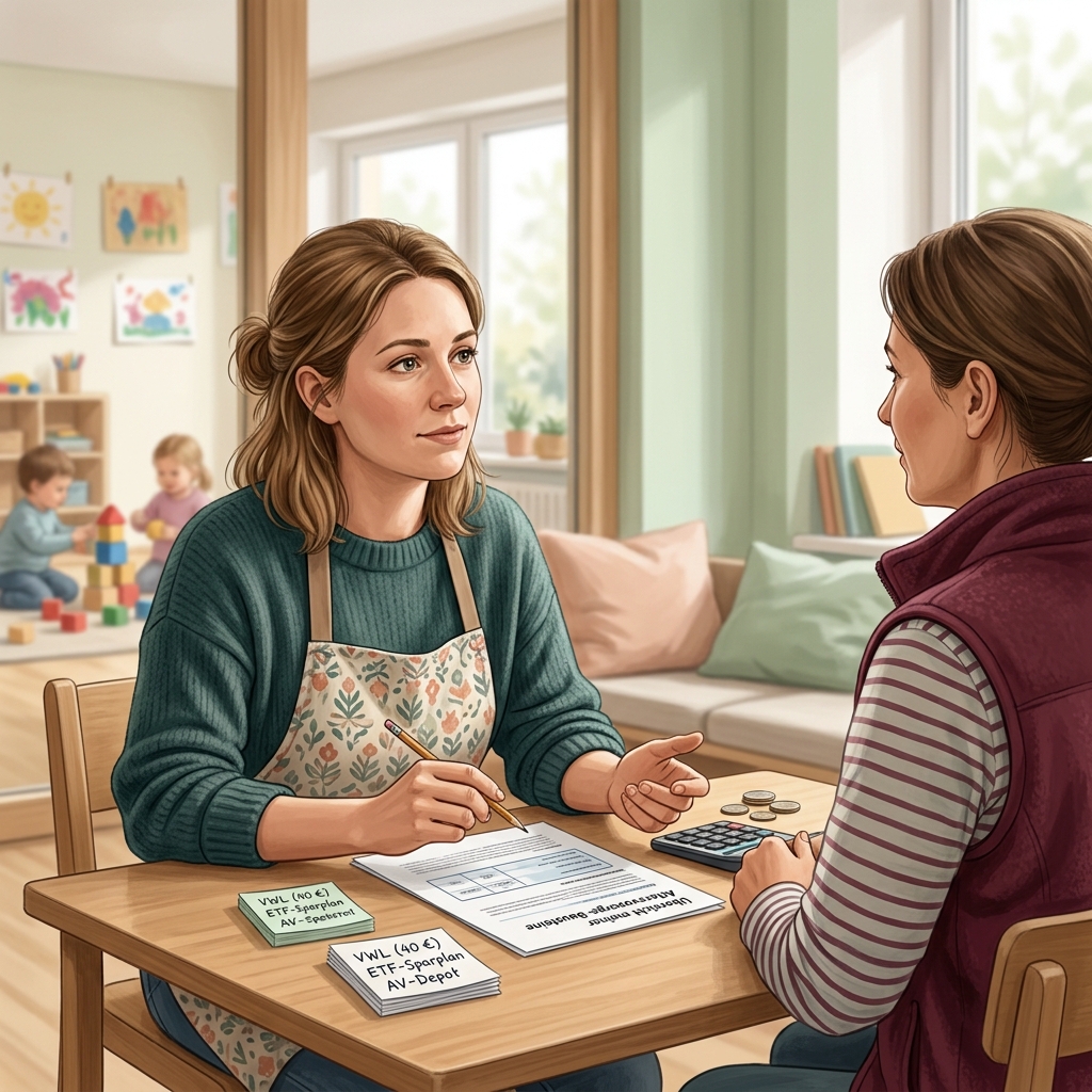 Illustration zu Altersvorsorgedepot + VWL + ZVK: So kombinierst du alle Bausteine