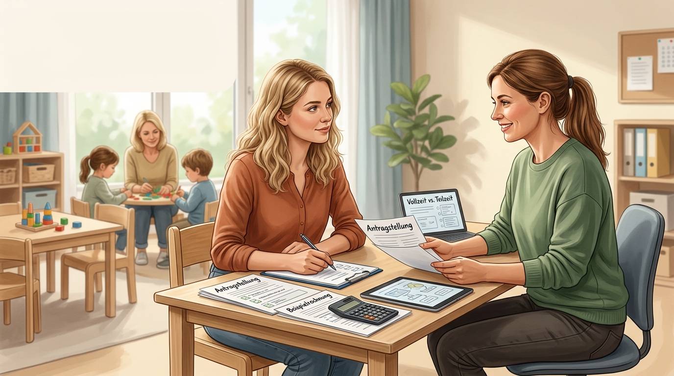 Illustration zum Thema Aufstiegs-BAföG für Erzieher: Bis zu 963 € monatlich für deine Weiterbildung sichern (2024) — Weiterbildung